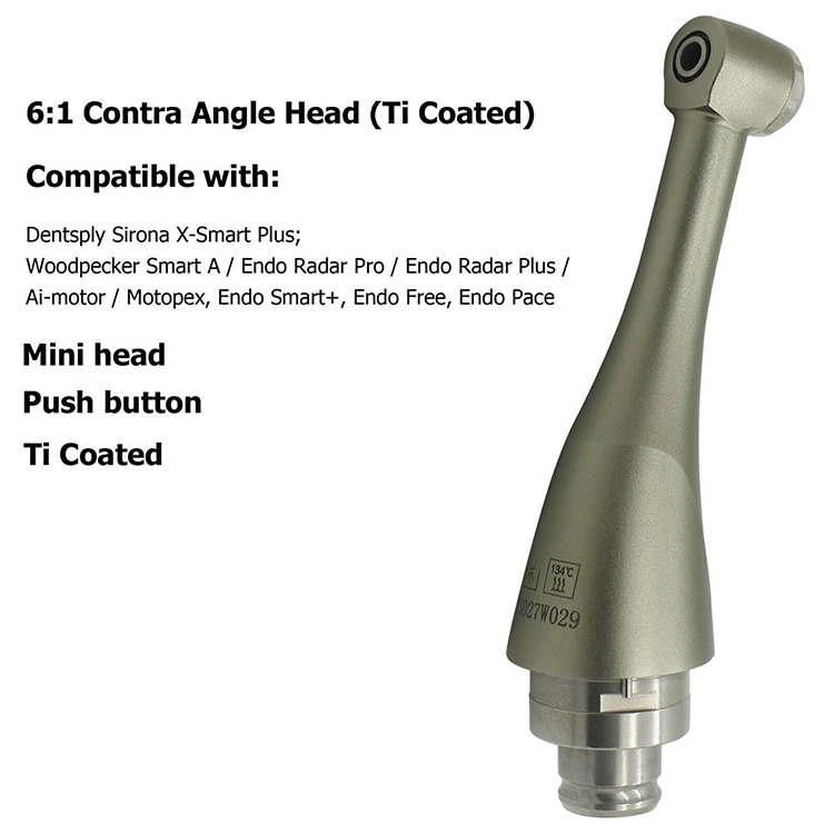 Dental Spare Mini Contra Angle Head 6:1 Fit Densply X-Smart Plus Endodontic Endo Motor